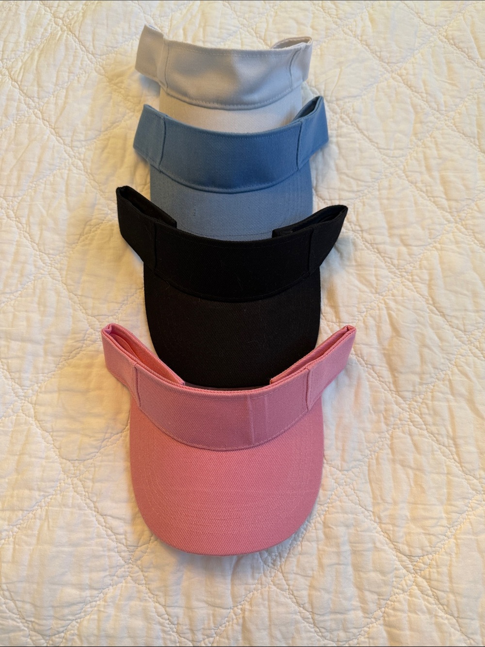 Visor Pack - Pink, Black, Light Blue, White